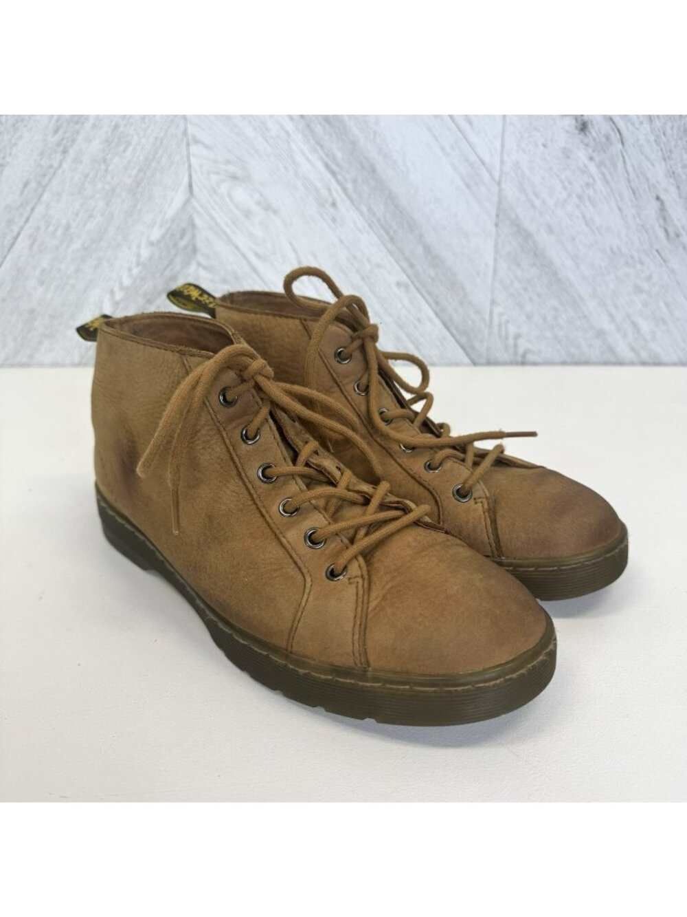 Dr Martens Coburg Mens US Size 9 Tan Distressed Chukka Desert Ankle Boots 6 Eye